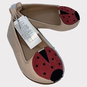 NWT Old Navy Toddler Girls Lady Bug Flat Shoes Size 5